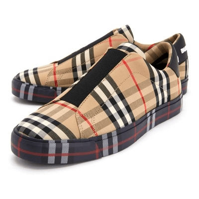 Giày Burberry Wmns Markham Vintage Check Low-top 'Neutral' 80109081 - Ảnh 3