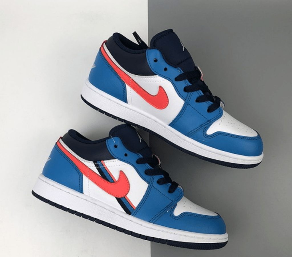 Giày Nike Air Jordan 1 Low GS 'Game Time' CV4892-100 - Ảnh 3