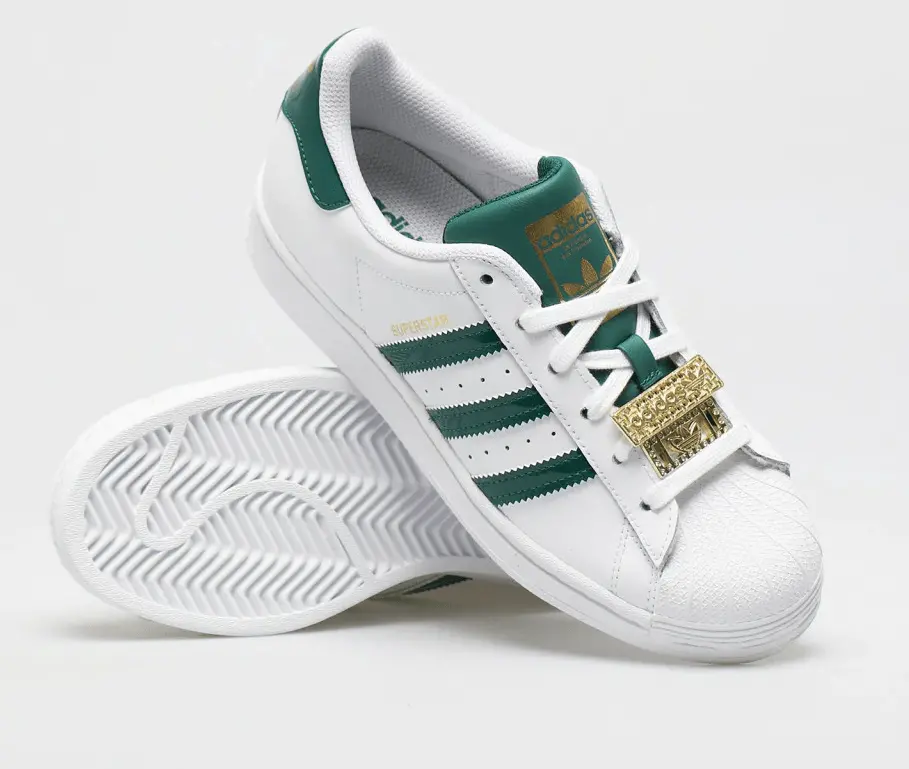 Giày Adidas Superstar W 'Green Metalic Gold' H03909 - Ảnh 6