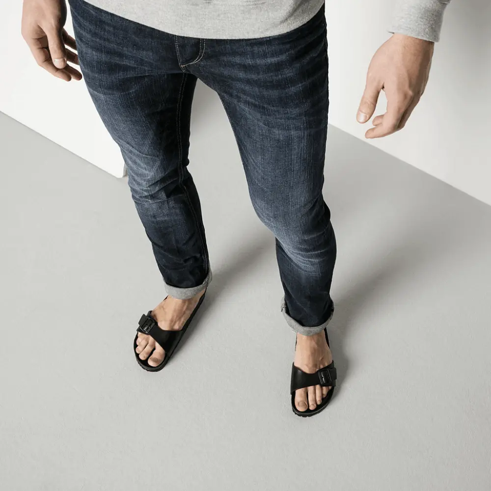 Dép Birkenstock Madrid Essentials EVA 'Black' 128163 - Ảnh 6