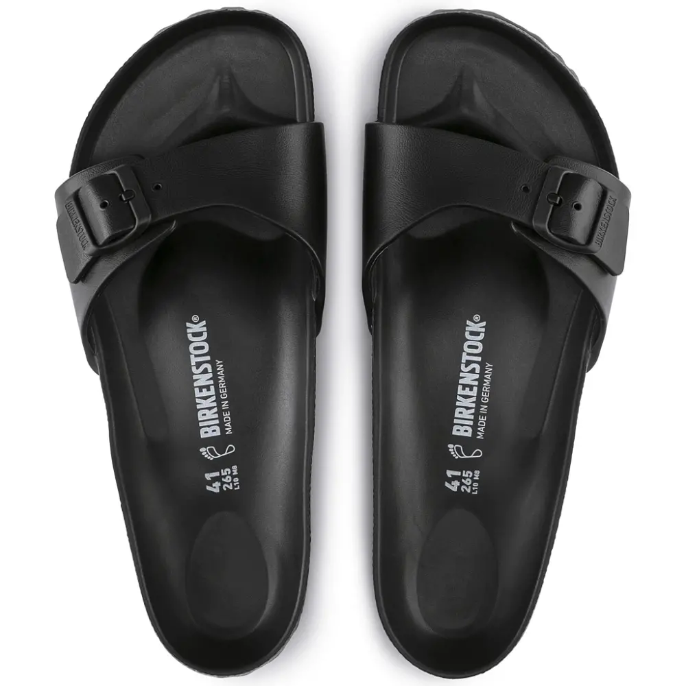 Dép Birkenstock Madrid Essentials EVA 'Black' 128163 - Ảnh 5