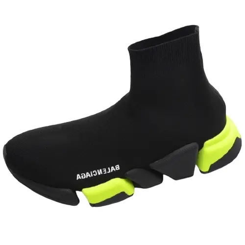 Giày Balenciaga Speed 2.0 Sneaker 'Black Fluo Yellow' 617239 W1720 1171 - Ảnh 3