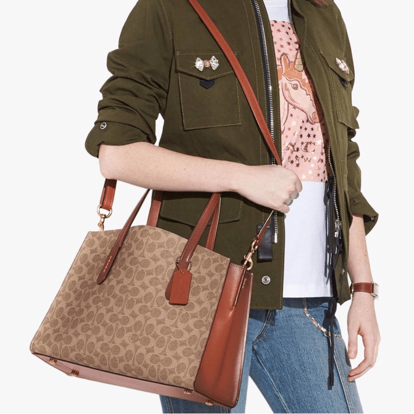 Túi Coach Charlie Carryall 35 Rust 31210 B4RU - Ảnh 4