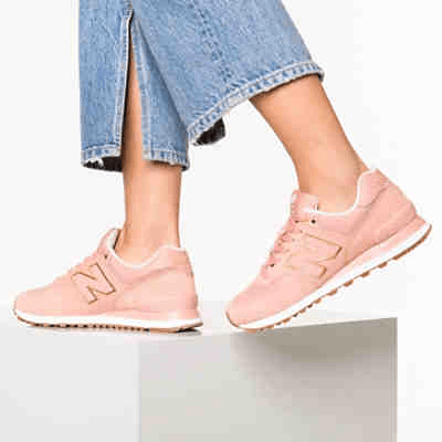 Giày New Balance Wmns 574 'Pink Rose' WL574SOB - Ảnh 5