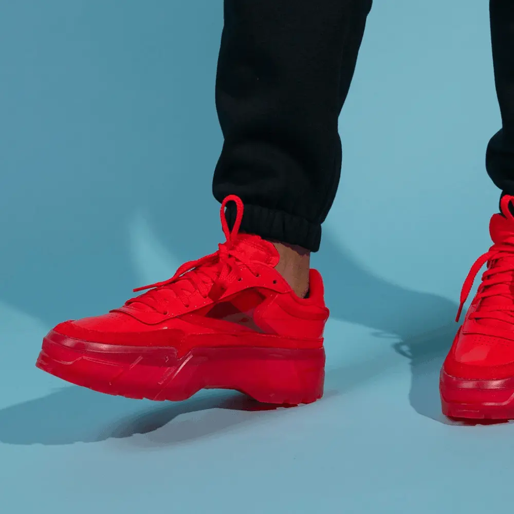 Giày Reebok Club C x Cardi B 'Instinct Red' FZ4932 - Ảnh 3