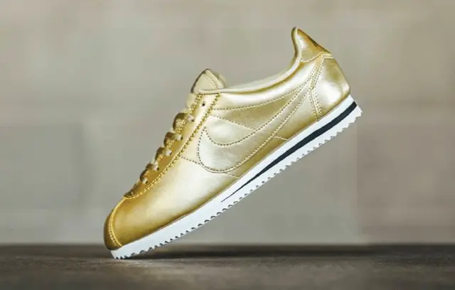 Giày Nike Cortez SE 'Gold Metallic Pack' 859569-900 - Ảnh 3