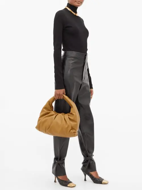 Túi Bottega Veneta Ladies Shoulder Bag 'Camel' 648025-VCP40-2618 - Ảnh 4