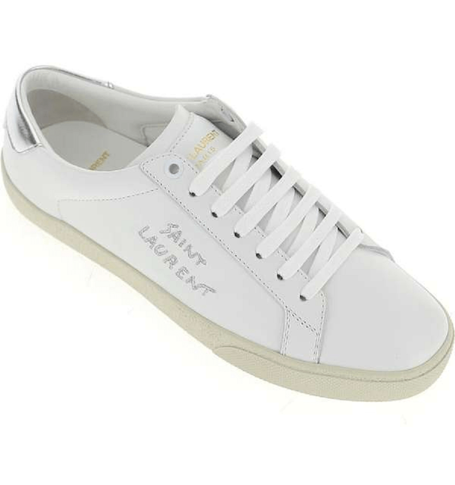 Giày Saint Laurent Wmns Court Classic SL/06 'Optic White Argent' 61127500NA09085 - Ảnh 2