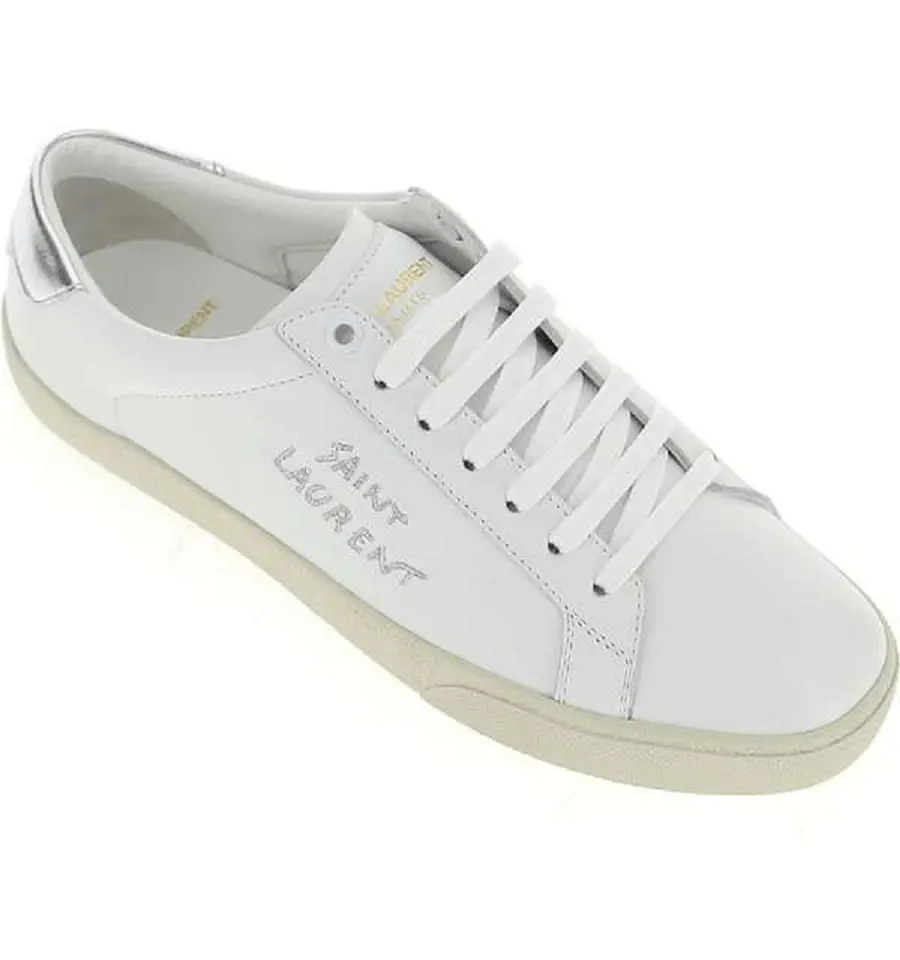 Alternative view of Giày Saint Laurent Wmns Court Classic SL/06 'Optic White Argent' 61127500NA09085