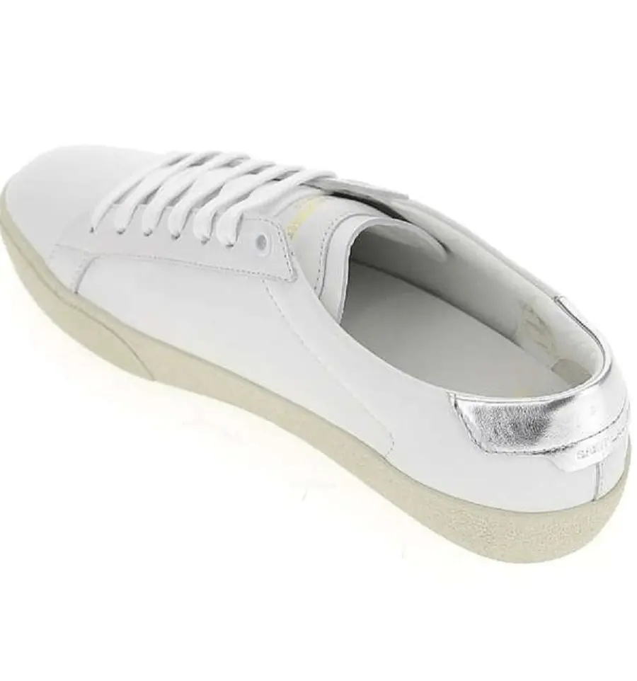 Giày Saint Laurent Wmns Court Classic SL/06 'Optic White Argent' 61127500NA09085 - Ảnh 3