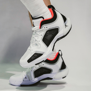 Alternative view of Giày Nike Air Jordan XXXVII Low PF 'White Black Siren Red' DQ4123-100