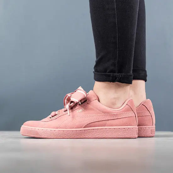 Alternative view of Giày Puma Suede Heart Satin 'Pink' 364084-03