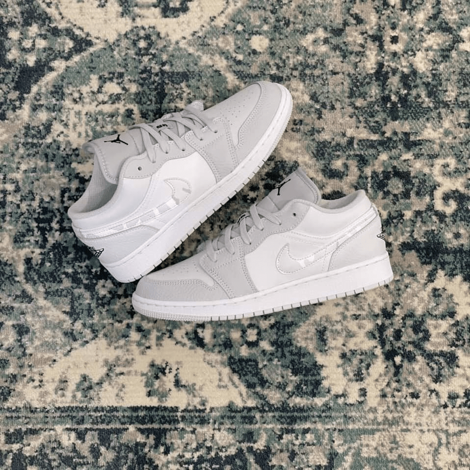 Giày Nike Air Jordan 1 Low SE GS 'White Camo' DD3234-100 - Ảnh 4