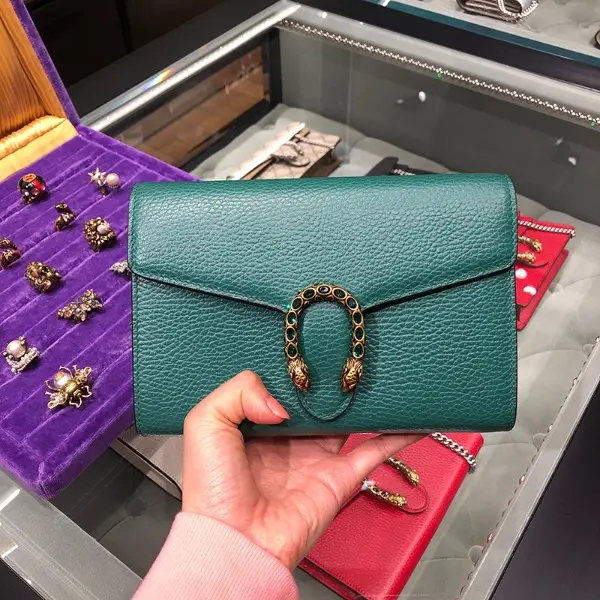 Alternative view of Túi Gucci Dionysus Mini Chain Bag 'Green' 401231-CAOGX-3120