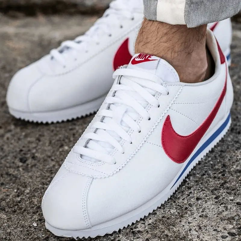 Giày Nike Classic Cortez Leather 'Forrest Gump' 749571-154 - Ảnh 4
