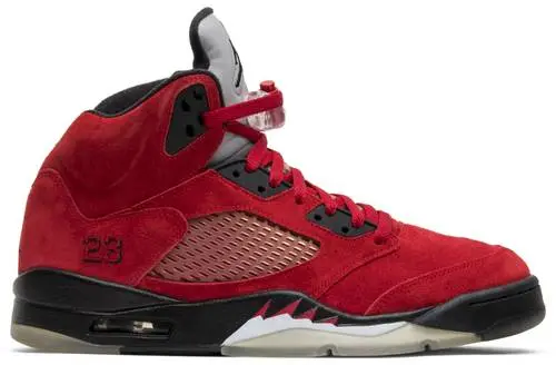 Giày Air Jordan 5 Retro 'Raging Bull Red Suede' 136027-601