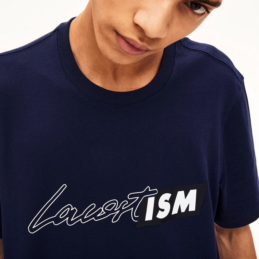 Áo Lacoste Live Lacostism Print Tee Black TH4361-166 - Ảnh 4