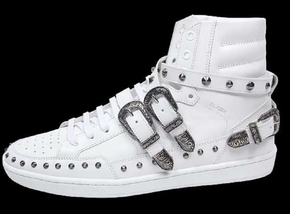 Giày Saint Laurent Men`s High Top Sneakers 346798-AQ500-9089 - Ảnh 4