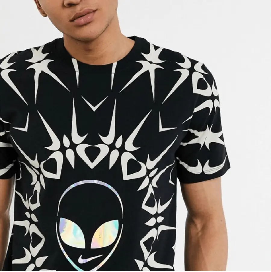 Alternative view of Áo Nike Alien Tee T-shirt 'Black Beige' CT7051-010
