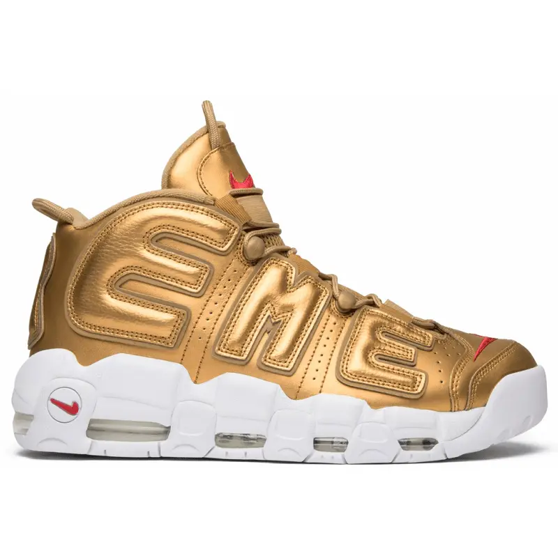 Giày Nike Supreme x Air More Uptempo 'Metallic Gold' 902290-700