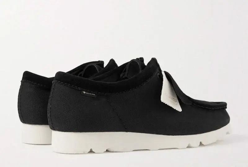 Giày Clarks Wallabee Gore-Tex 'Black Canvas' 261-60315 - Ảnh 5