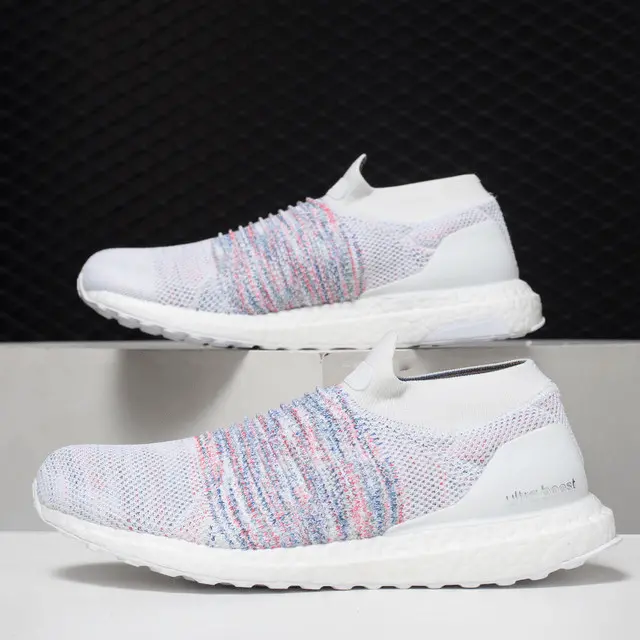 Alternative view of Giày Adidas UltraBoost Laceless 'White Multi-Color' B37686