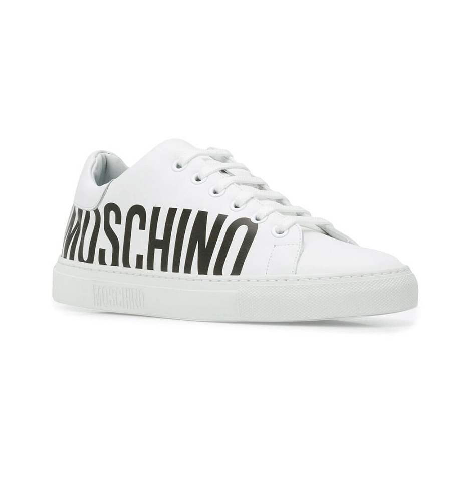 Giày Moschino Leather With Logo 'White' MA15022G18MF0100 - Ảnh 3