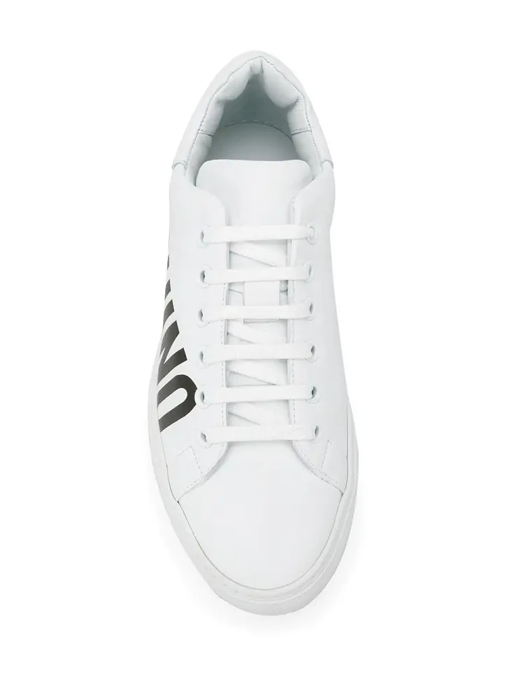 Giày Moschino Leather With Logo 'White' MA15022G18MF0100 - Ảnh 4