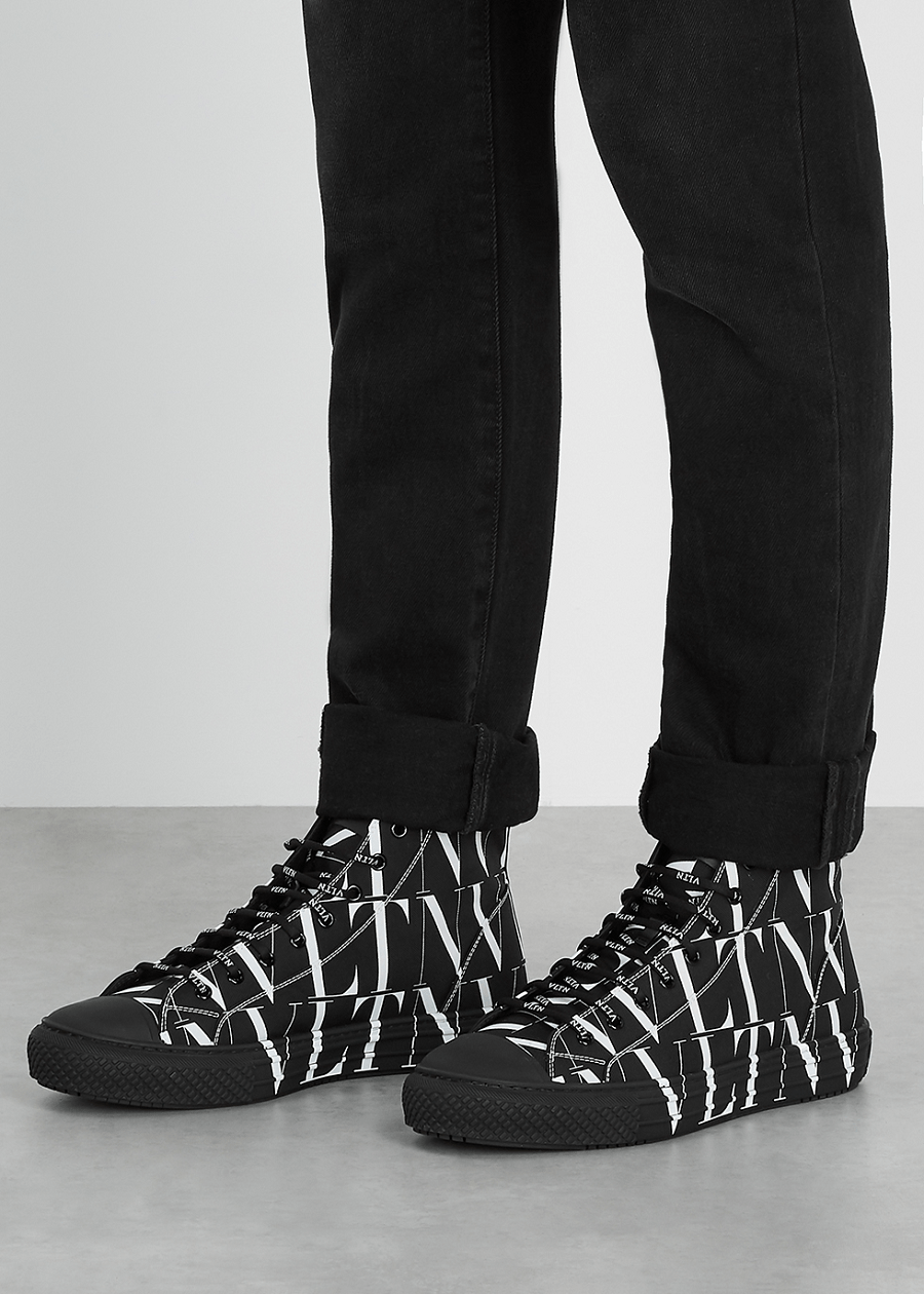 Giày Valentino Times Giggies Low-Top Fabric Sneaker UY2S0D57JKY0NI - Ảnh 5