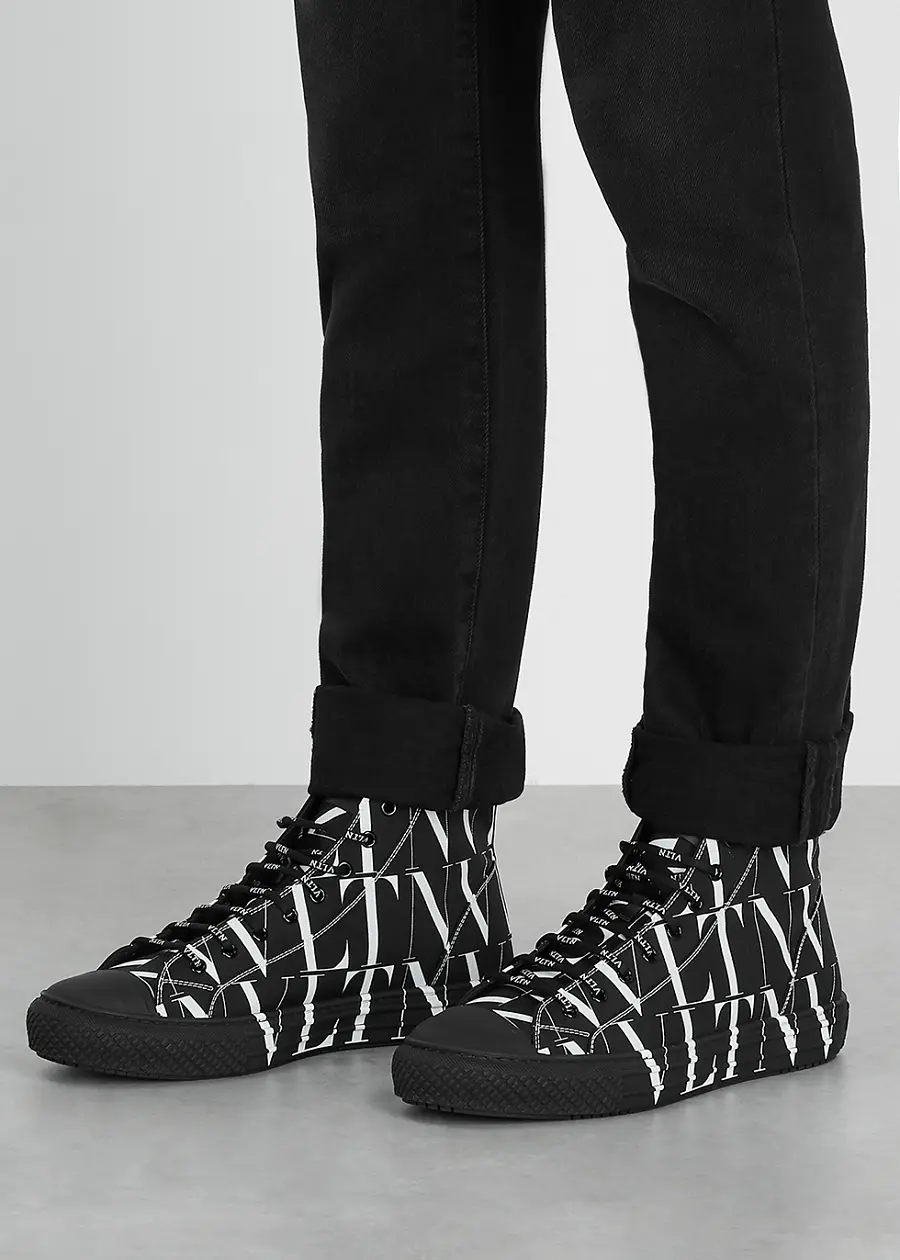 Giày Valentino Times Giggies Low-Top Fabric Sneaker UY2S0D57JKY0NI - Ảnh 5