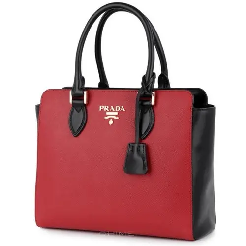 Alternative view of Túi Prada Fuoco Nero Tote Saffiano Leather Bag 1BA113-2EDV-FOC9F