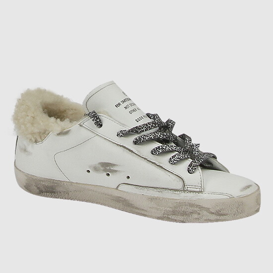 Giày Golden Goose Superstar White and Lambskin G35WS590-P90 - Ảnh 7