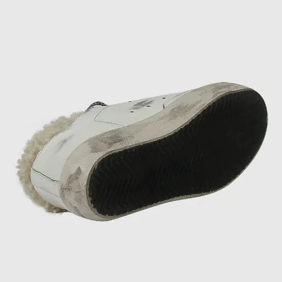 Giày Golden Goose Superstar White and Lambskin G35WS590-P90 - Ảnh 4