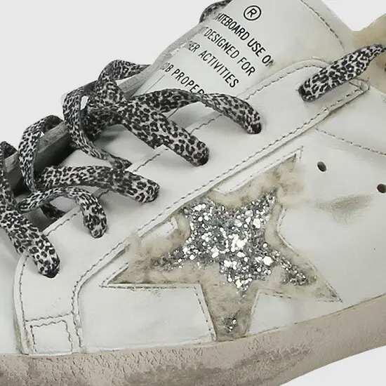 Giày Golden Goose Superstar White and Lambskin G35WS590-P90 - Ảnh 6