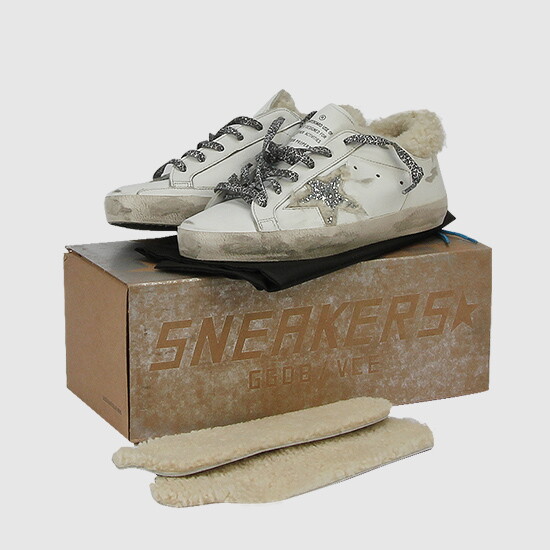 Giày Golden Goose Superstar White and Lambskin G35WS590-P90 - Ảnh 5