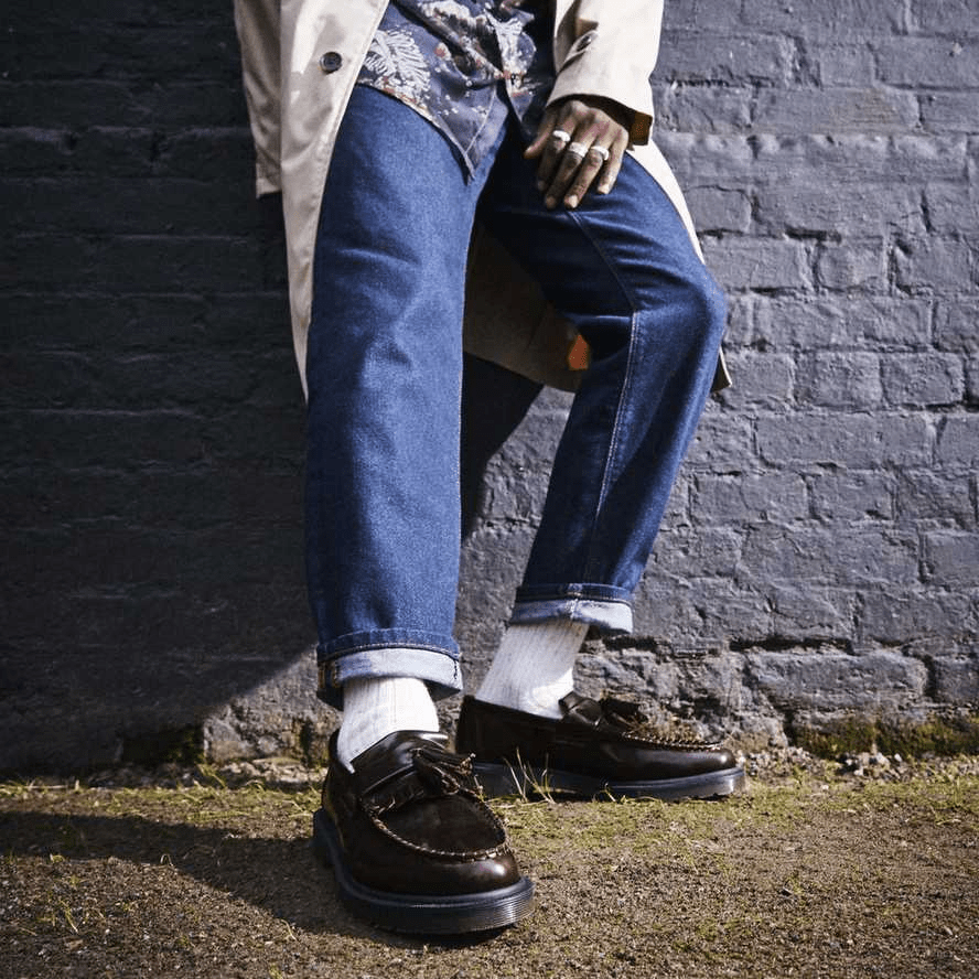 Giày Dr. Martens Cherry Red Adrian Leather Tassel Loafers 14573601 - Ảnh 3