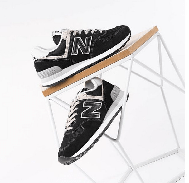 Giày New Balance Wmns 574 'Core Black' WL574EB - Ảnh 10