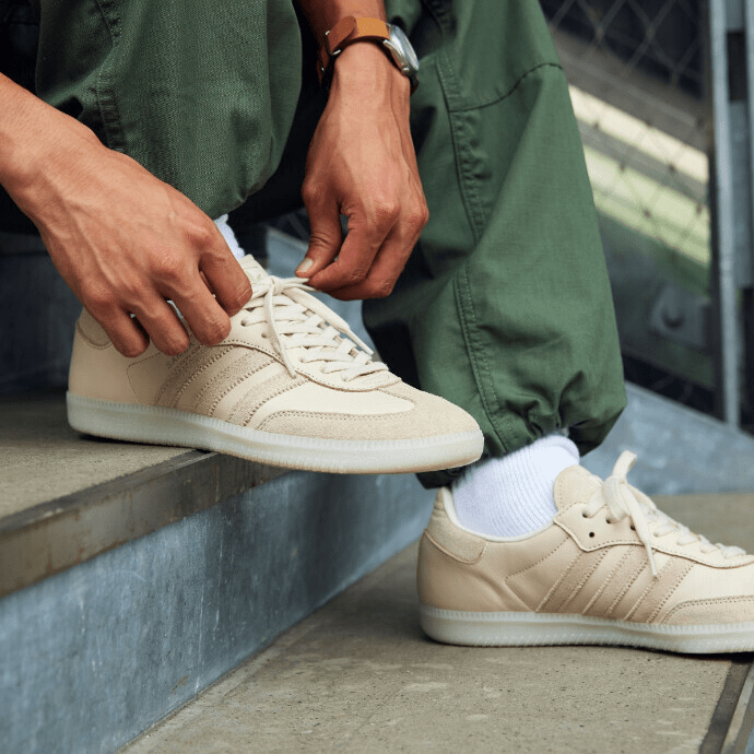 Giày Adidas Samba 'Linen Savanna' FZ5603 - Ảnh 5