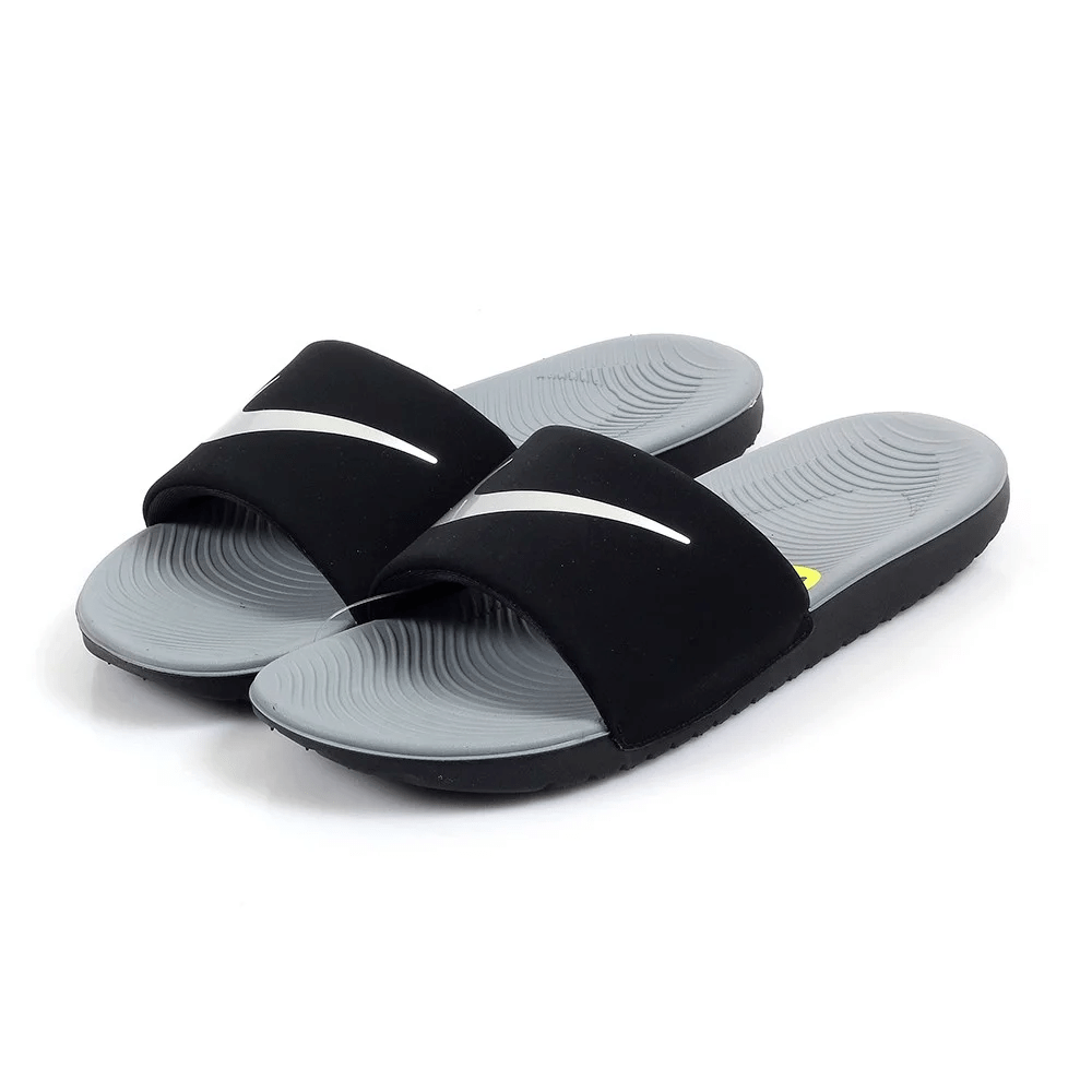 Dép Nike Kawa Slide 'Black Metallic Silver' 819352-009 - Ảnh 4