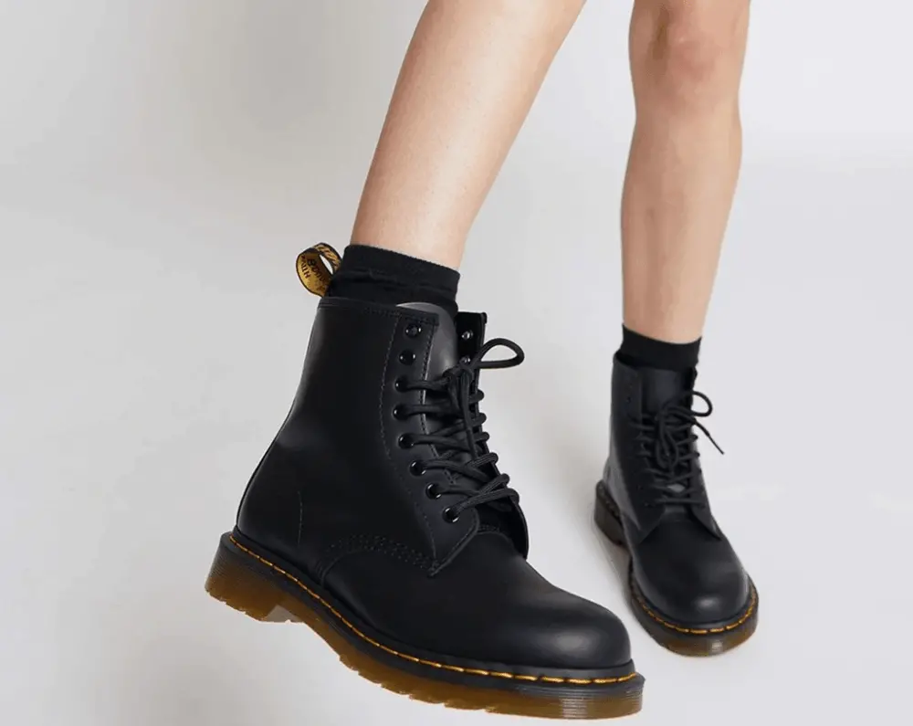 Giày Dr. Martens 1490 Black Virginia Shoes 22524001 - Ảnh 4