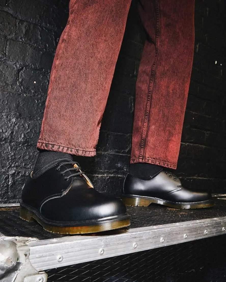 Alternative view of Giày Dr. Martens 1461 PW Black Smooth Leather 10078001