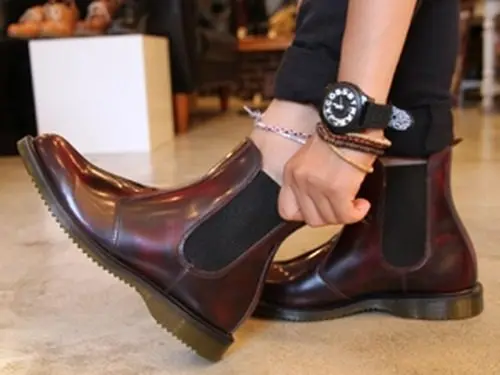 Giày Dr. Martens Wmns Flora Arcadia Chelsea Boots 'Cherry Red' 14650601 - Ảnh 4
