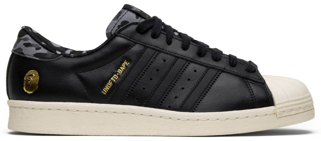 Giày Adidas Undefeated x A Bathing Ape x Superstars 80v 'Black' B34291