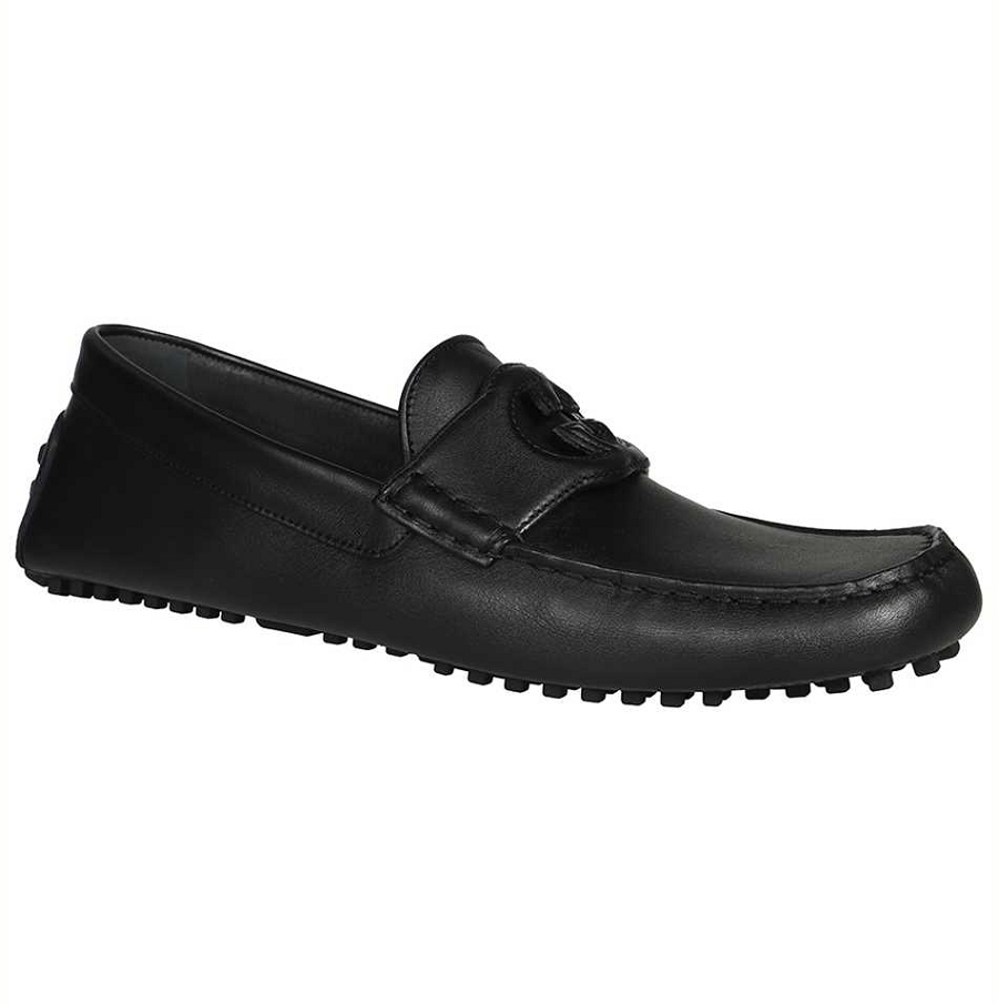 Giày Gucci Moccasin 'Black Soft Leather' 730148-1XH60-1000 - Ảnh 3