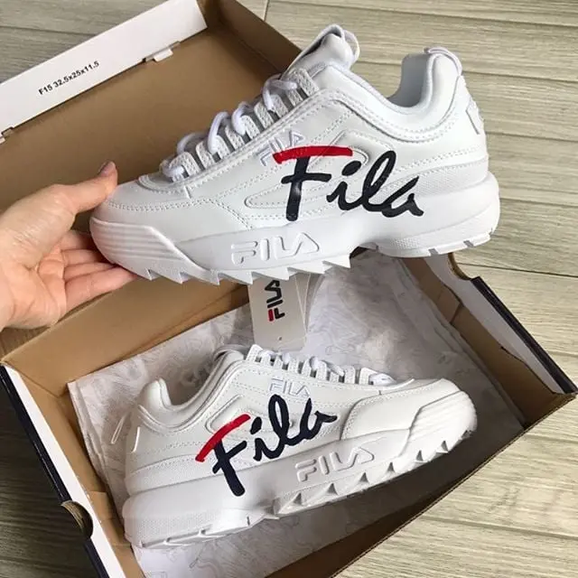 Giày Fila Disruptor 2 Premium Script FS1HTB1191X - Ảnh 5