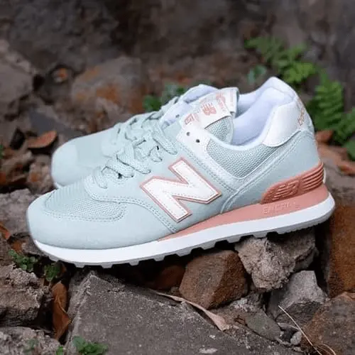 Giày New Balance Wmns 574 Mint Orange WL574ESE - Ảnh 5