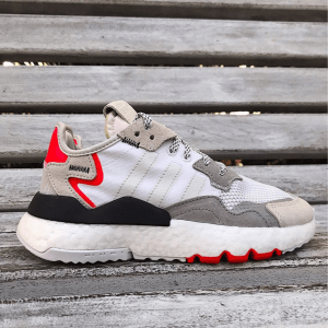 Alternative view of Giày Adidas Nite Jogger ‘White Shock Red’ G28044