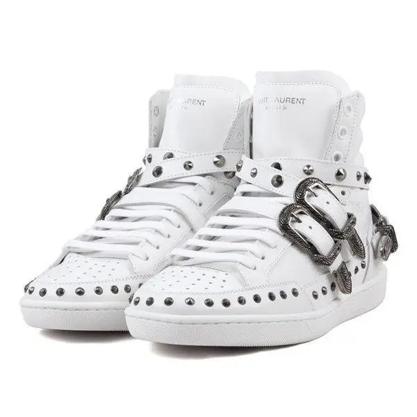 Giày Saint Laurent Men`s High Top Sneakers 346798-AQ500-9089 - Ảnh 3