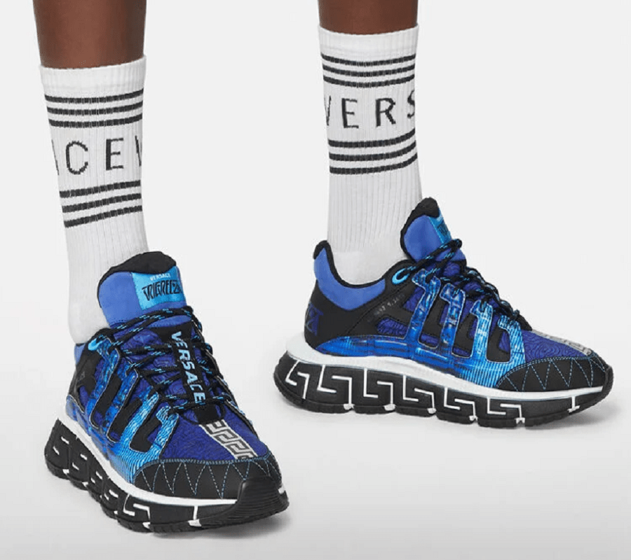Giày Versace Trigreca Trainers Blue DSU8094-D17TCG-6X150 - Ảnh 2