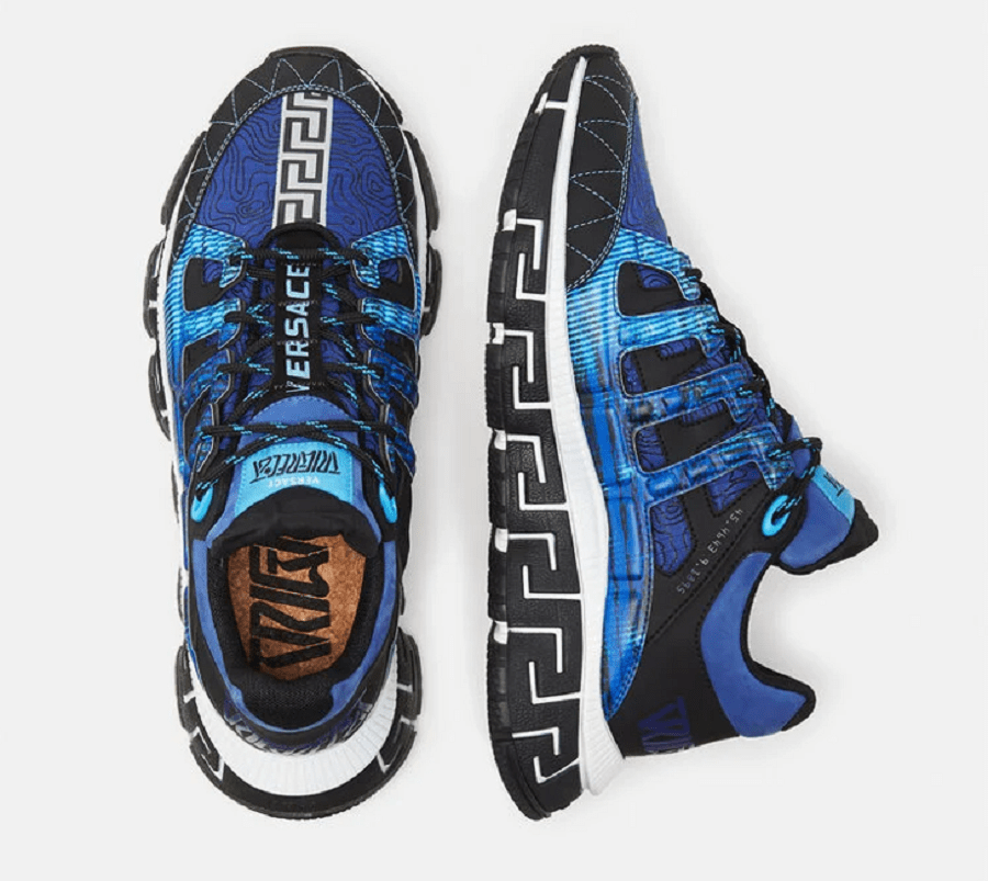 Giày Versace Trigreca Trainers Blue DSU8094-D17TCG-6X150 - Ảnh 4